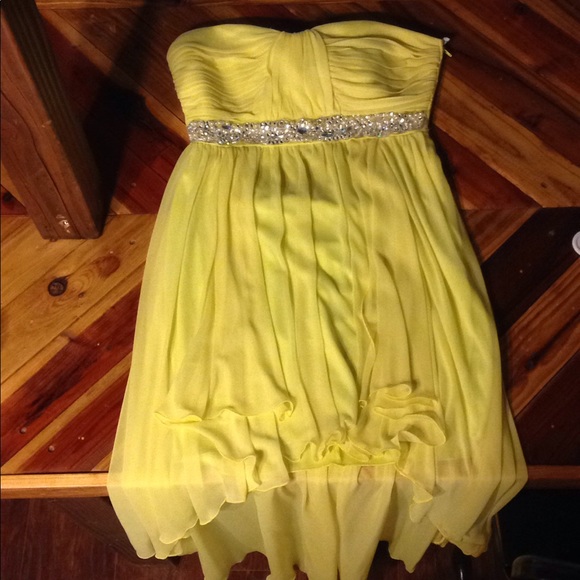 jcpenney Dresses Yellow Prom Dress Poshmark